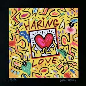 Bruno Donzelli Haring love (nero)