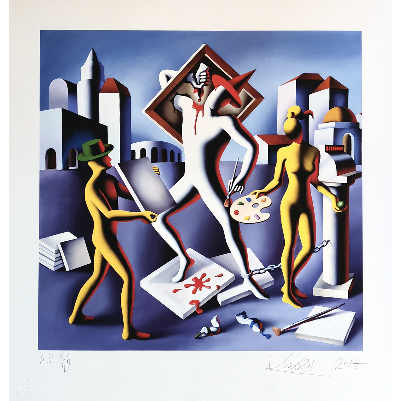 Mark Kostabi Production squeeze