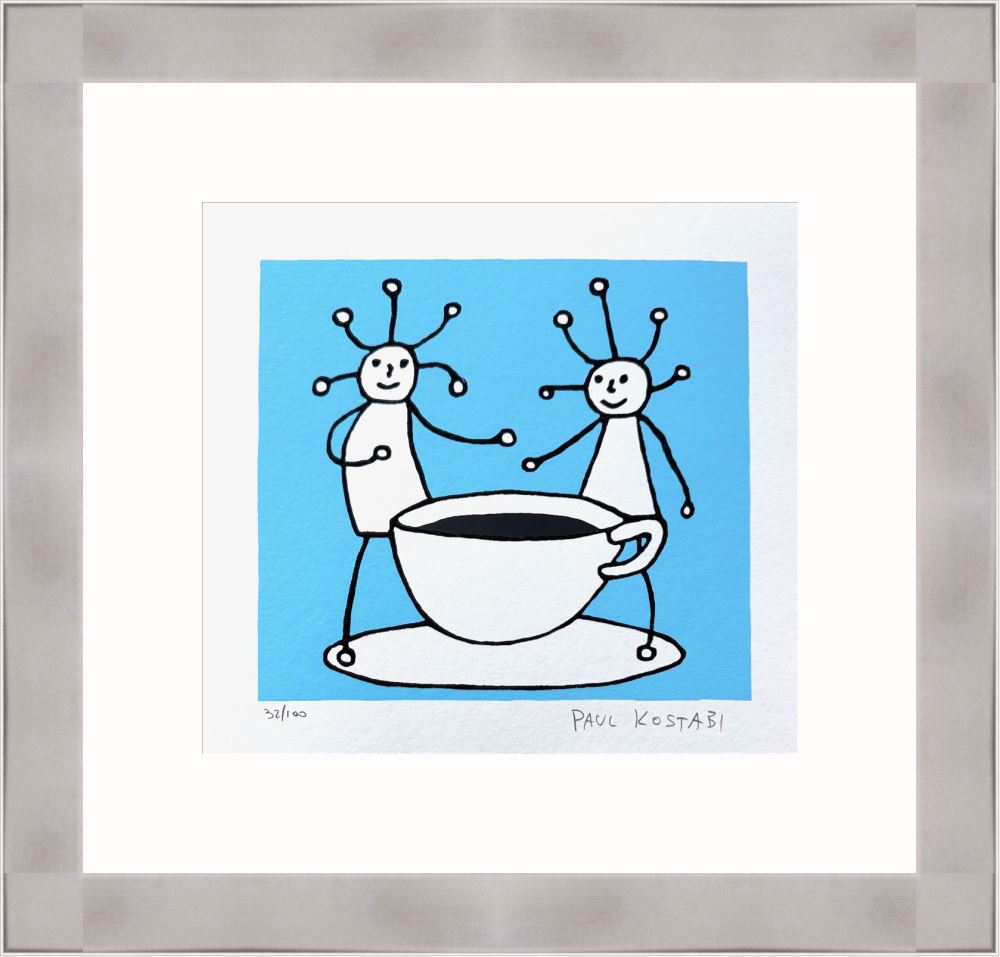 Paul Kostabi Sprkl coffee