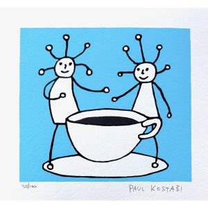 Paul Kostabi Sprkl coffee