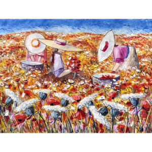 Angelo Favaro Figure tra i fiori fronte