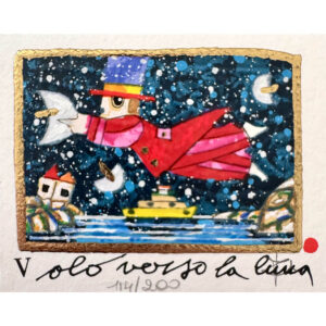 Francesco Musante Volo verso la luna (bianco)