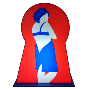 Marco Lodola Pin up scultura luminosa