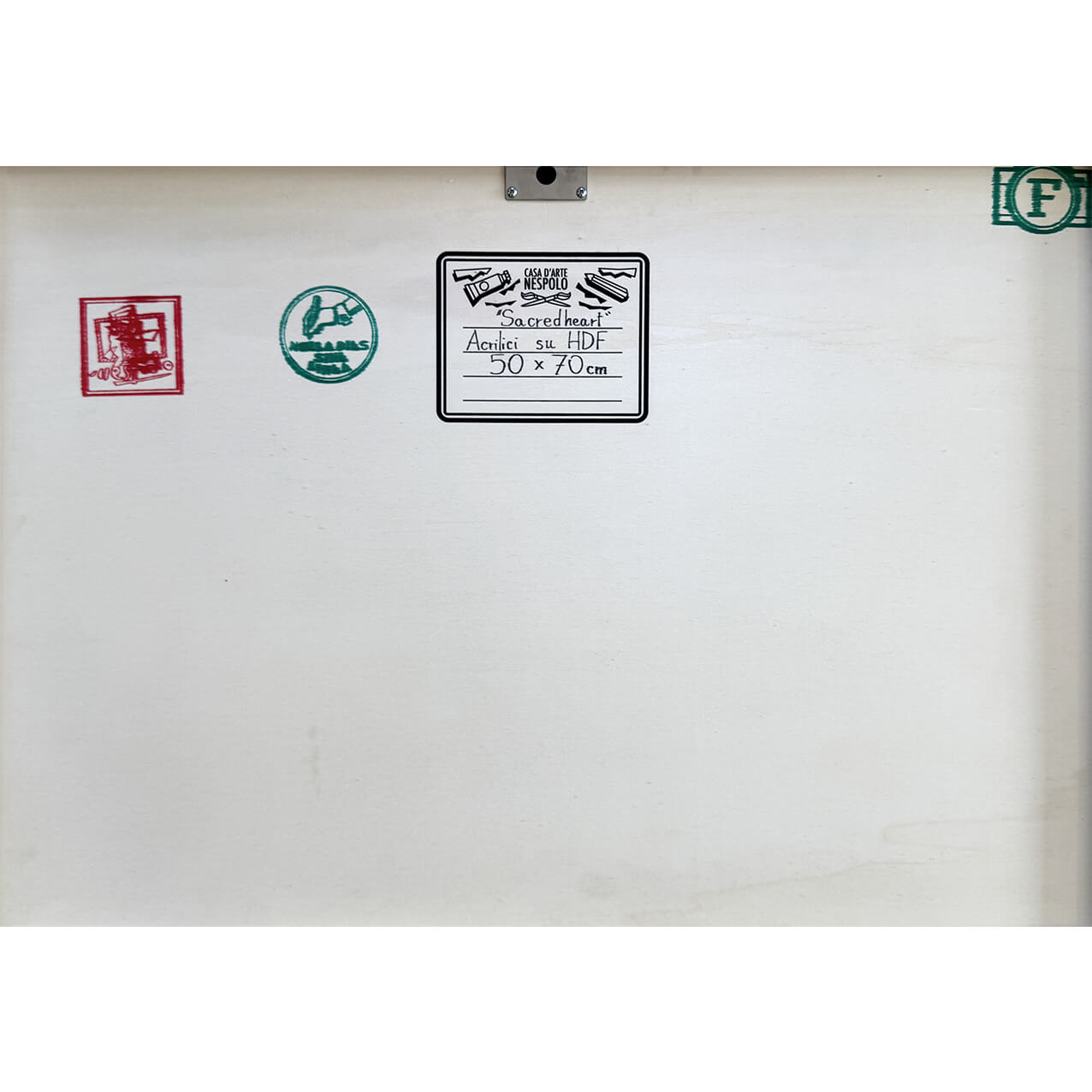 Ugo Nespolo Sacred heart retro